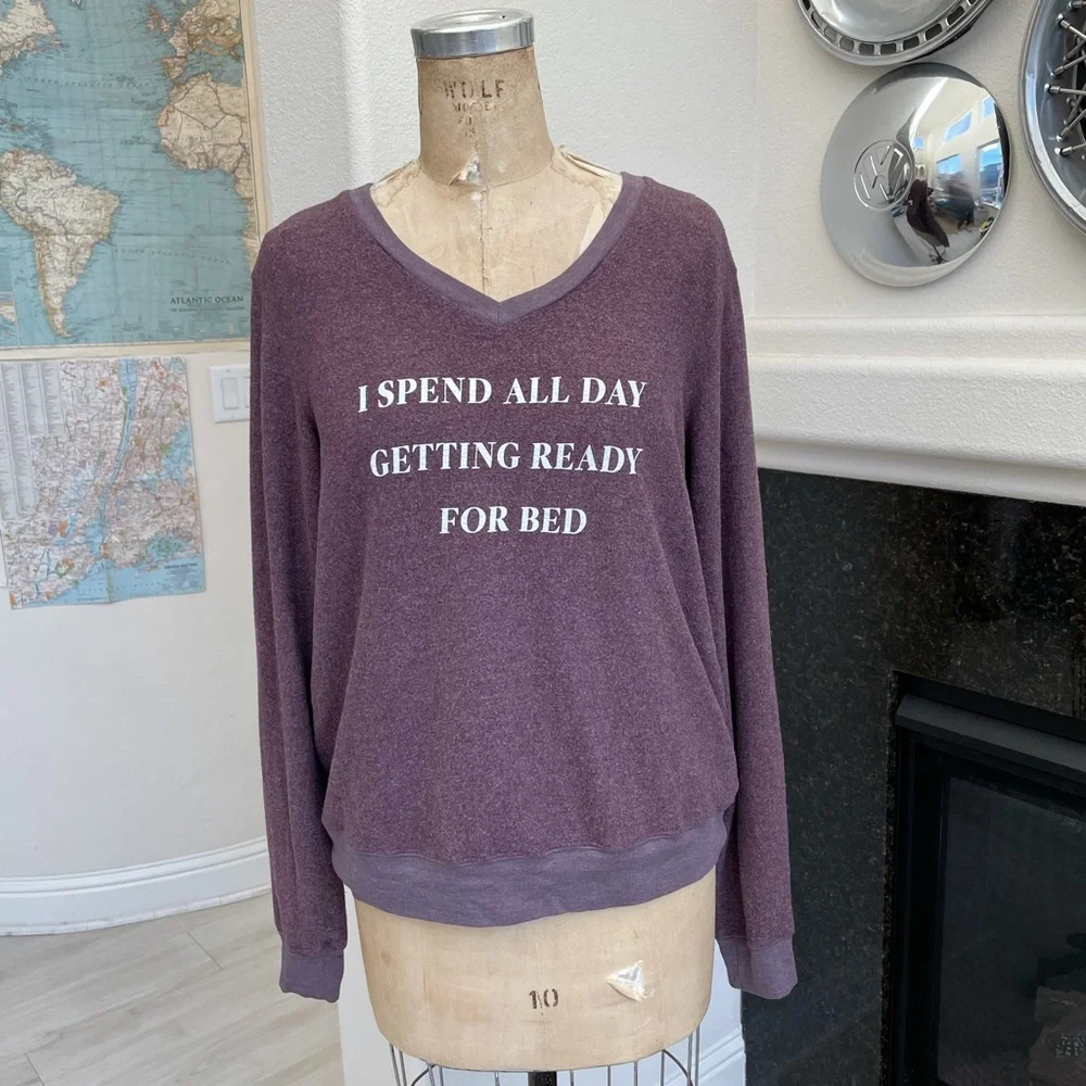 Wildfox I spend all day getting ready for bed. Washed Line Dried Worn Once. - Picture 4 of 6